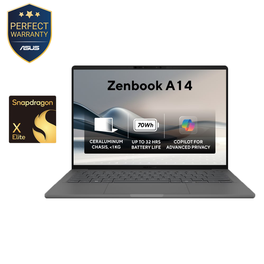 ASUS Zenbook A14 OLED UX3407RA (Snapdragon® X Elite X1E 78 100 Processor)